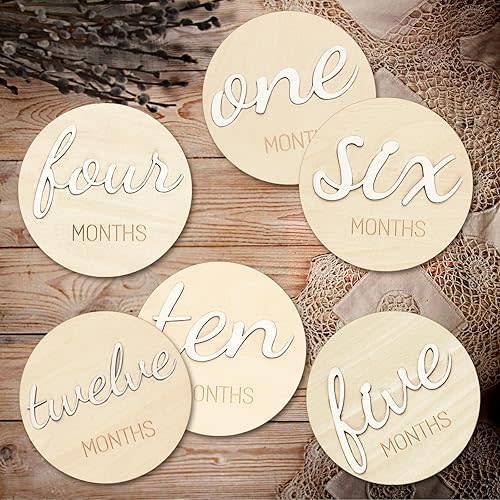 Baby Monthly Milestone Marker Discs