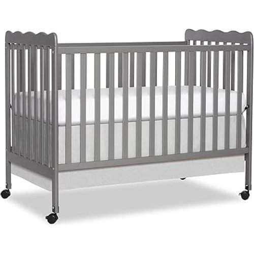 Dream On Me Carson Classic 3-in-1 Convertible Crib in Steel Grey