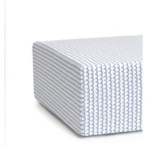 Luxe Premium Percale Crib Sheet in La Mer
