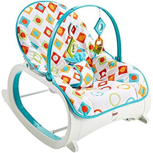 Fisher-Price Infant-to-Toddler Rocker - Geo Diamonds - Colorful Diamonds