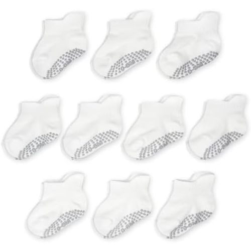 Fruit of the Loom Cotton Grip Socks for Baby and Toddler