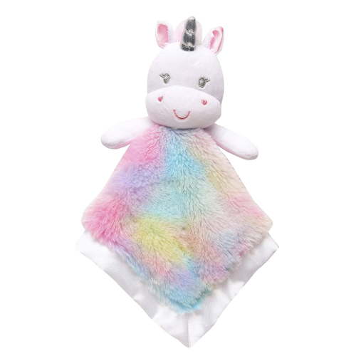 Baby Starters 14 inch Unicorn Rainbow Snuggle Blanket
