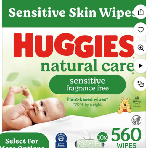 Free Shipping! Huggies Natural Care Sensitive Baby Wipes Unscented 560 Count Hypoallergenic pH Balanced - Walmart.com