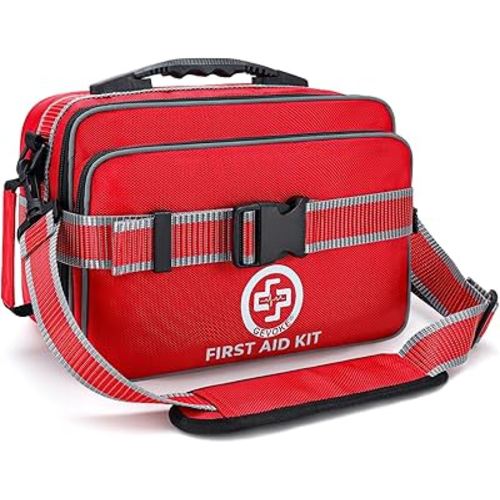 Professional 500 Piece Emergency First Aid Kit for Home, Car, Travel, Camping, Truck, Hiking, Sports, Office, Vehicle & Outdoor Emergencies - Emergency Medical Kit, Large First Aid Kit Survival