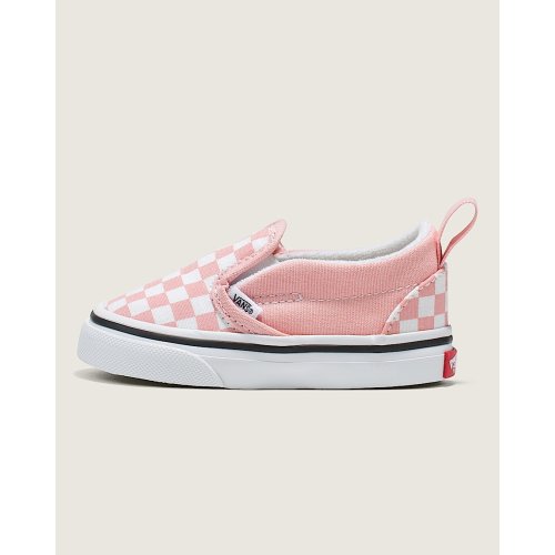 Vans | Toddler Slip-On V Checkerboard Powder Pink/True White Shoes