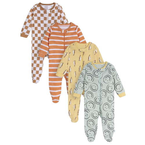 Onesies Brand Baby Sleep ´N Play Footed Pajamas, 4-Pack, Sizes Newborn - 6/9 Months