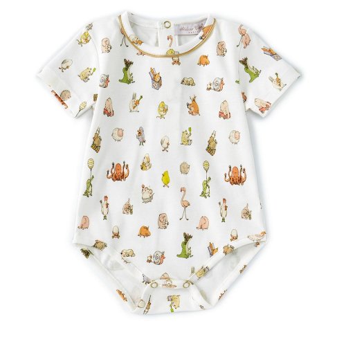 Atelier Choux Paris Baby 3-6 Months Short-Sleeve Bebe Choux Onesie