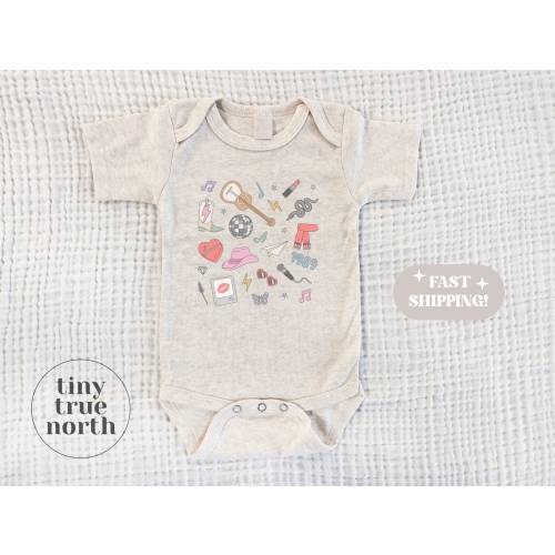 Albums Bodysuit - Baby Shirt - Swif One Piece - Eras - Newborn Cute One Piece - Newborn Gift - Swift Gift - Cute Baby Gift