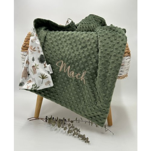 Woodland Forest Blanket, Baby Blanket, Woodland gift, Bear, Personalized blanket, Minky blanklet, blanket with name, blanket gift, forest