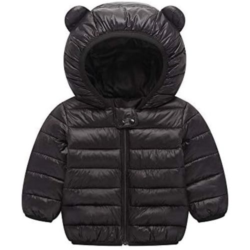 Winter Down Coats for Kids Baby Boys Girls Light Puffer Padded Jacket Bear Hoods Infant Outerwear