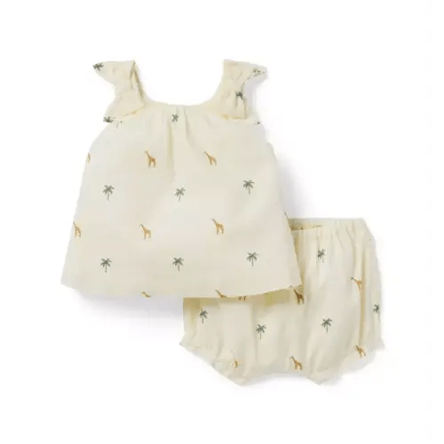 Baby Pale Yellow Giraffe Baby Giraffe Matching Set by Janie and Jack
