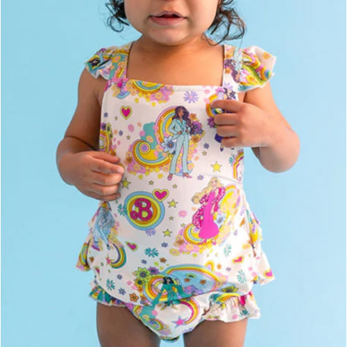 White Baby Bubble Romper | Groovy Barbie™ and Friends