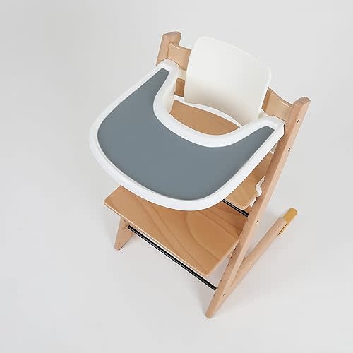 Silicone Tray placemat Compatible with Stokke Tripp Trapp High Chair Tray (Dusty Blue)