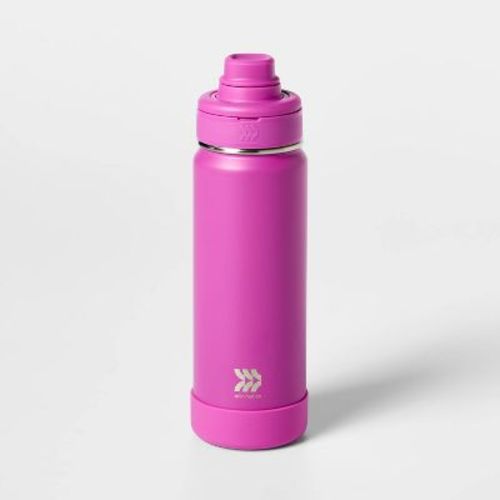 24oz Stainless Steel Vacuum Insulated Water Bottle Chalk - All In Motion™: Portable Drinkware