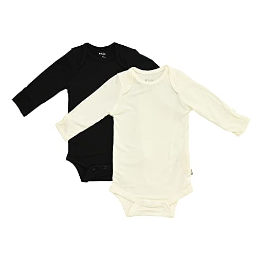 KYTE BABY Rayon made from Bamboo Long Sleeve Baby Bodysuits, 2-Pack