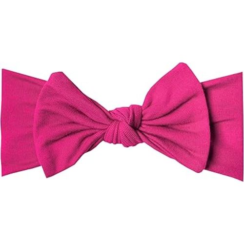 Copper Pearl Baby Stretchy Soft Knit Headband Bow Berry