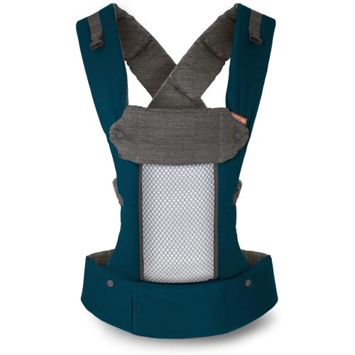 Beco Baby Carrier 8 Hybrid Newborn to Toddler Carrier (7-45lbs) - All in 1 Mesh Toddler Carrier - Baby Carrier Backpack, Front and Hip Carrier with Adjustable Seat - Cooling Ergonomic Carrier (Teal)