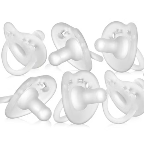 Evenflo Feeding Balance Plus Stage 1 Cylindrical Baby, Newborn and Infant Pacifier - Developed with Pediatric Feeding Specialists - 0 to 6 Months (Pack of 6)