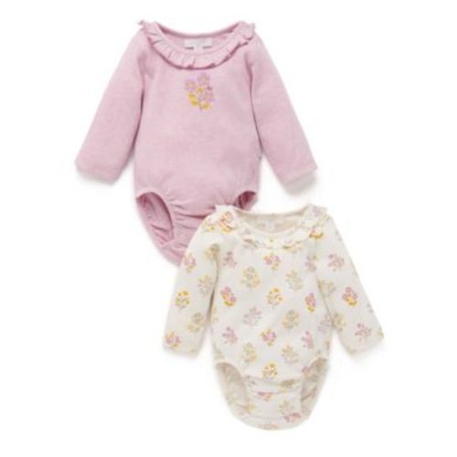 Baby Girls Ruffle 2 Pack Bodysuit