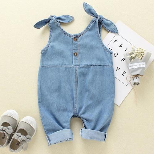 Lovely Baby Denim Suspender Jumpsuit