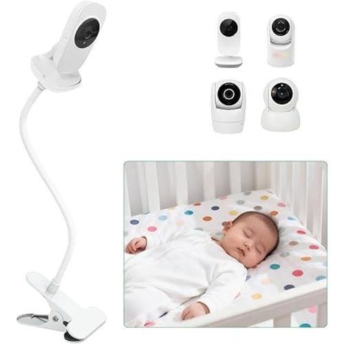 Baby Monitor Clip Mount for VTech VM819/ VM901/ VM923/ VM924, Vtech Advanced HQ Max, Baby Monitor Mount 15.7" Flexible Arm Baby Camera Stand Without Tools or Wall Damage