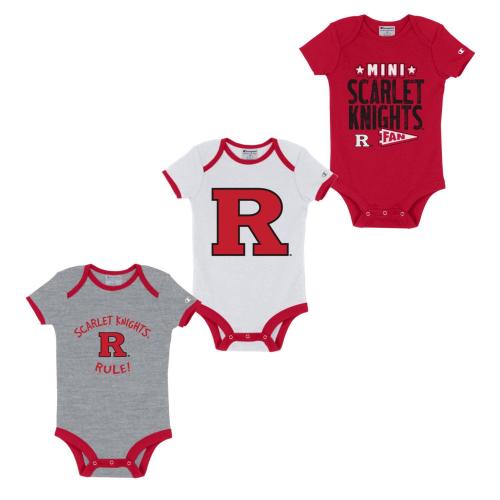 Rutgers Scarlet Knights Infant Bodysuit 3PK