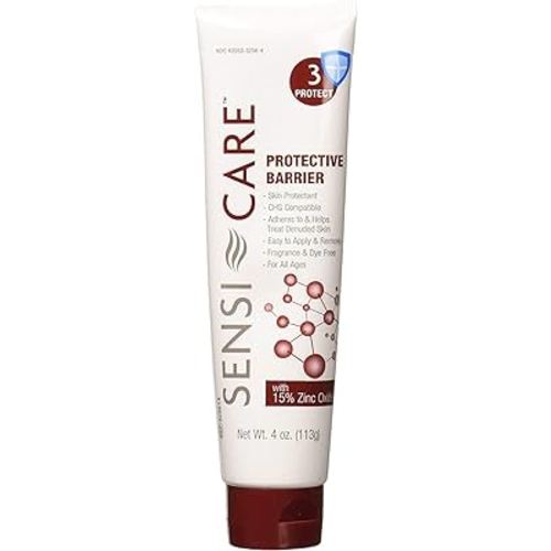 Medline Remedy Specialized Protect Zinc Oxide Paste Skin Protectant 4 oz Tube (Pack of 2 Tubes)