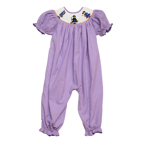Witches Smocked Halloween Romper