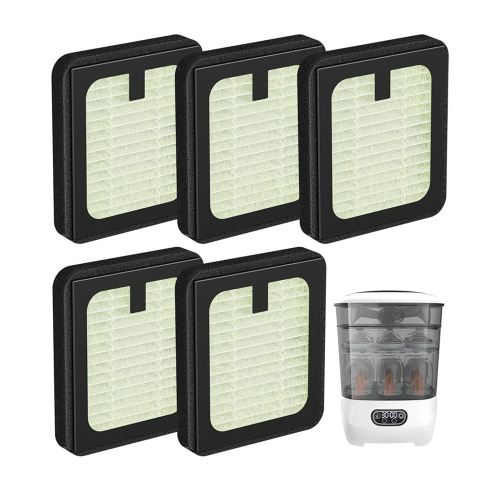 Dryer Advanced HEPA Filter Replacement for Baby Brezza Baby Bottle Washer, Sterili-zer and Dryer Advanced (Not for Pro), 5 Pack