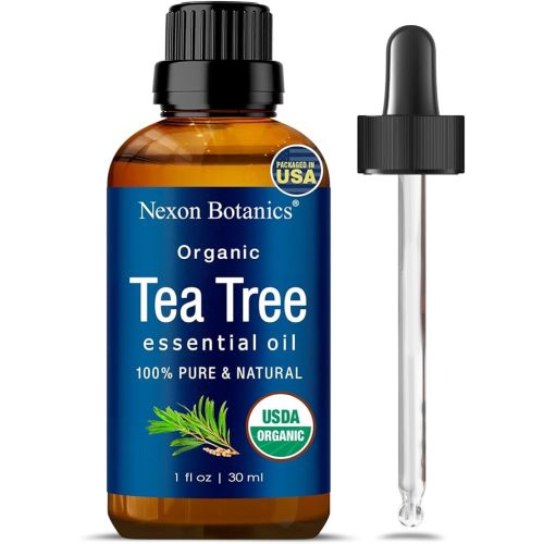 Organic Tea Tree Essential 30 ml – Pure, Natural Melaleuca Alternifolia Essential Oil for Skin, Face, Scalp, Aromatherapy & Diffusers – Nexon Botanics