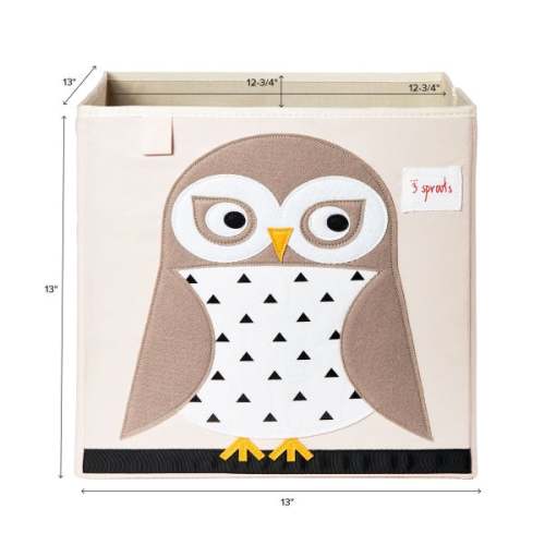 3 Sprouts Storage Cube | Owl