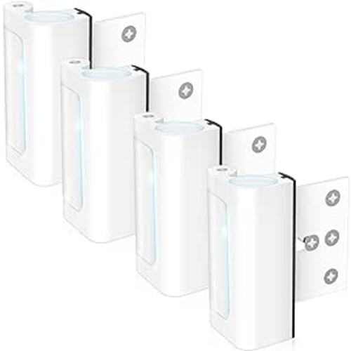 Door Reinforcement Lock Withstands 800lbs of Force - White Extra Door Lock with 8 Screws Prevents Unauthorized Entry,Add a Door Security Lock for Home Safety & Privacy : Tools & Home Improvement