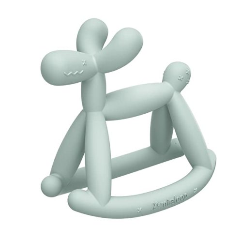 Amazon.com : Miraloop Teething Toy for Baby 0-6, 12, 18 Months Infant, Jellydog Never Drop Food Grade Silicone Rocking Teether, Prevent Choking & Odorless, Less Dust and Hair Adhesion, Baby Gift, Mint Green : Baby