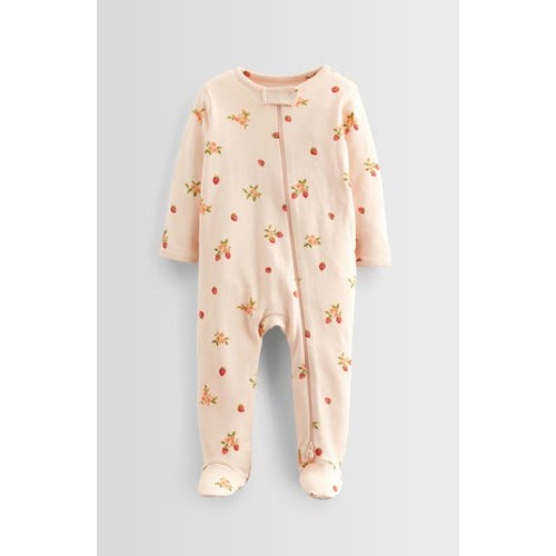 Print Cotton Footie, Newborn