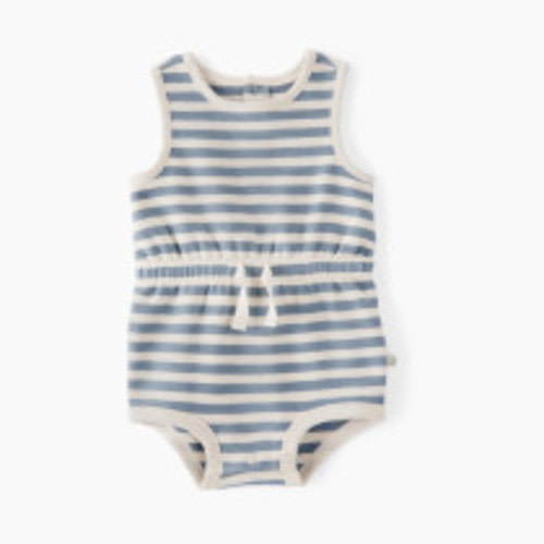 (NB) Carter's Little Planet Striped Organic Cotton Bubble Bodysuit - Stripe