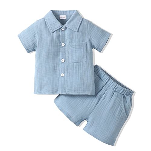 Toddler Baby Boy Clothes Summer Outfits Cotton Short Sleeve T-Shirt Dinosaurs Shorts Set Boy Clothes Outfits Set