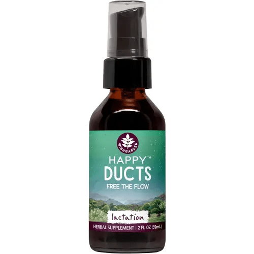 WishGarden Herbs Happy Ducts Lactation Support - Clogged Milk Duct Relief Supplement, Herbal Breastfeeding Support Supplement Tincture for Breast Engorgement Relief and Clogged Milk Ducts, 2oz