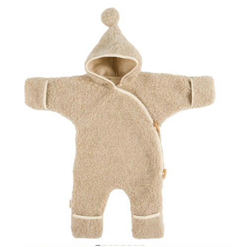 HARRODS X BINIBAMBA MERINO WOOL SNUGGLESUIT BABY ROMPER