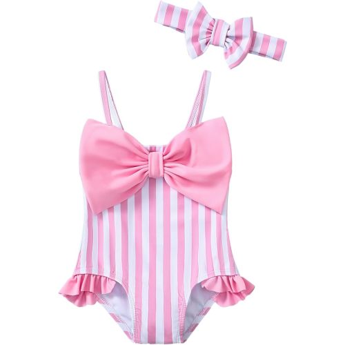 Mioglrie Toddler Baby Girl Swimsuit Infant Bathing Suits Summer Beach Swim Suit Newborn One Piece Swimwear for Girls