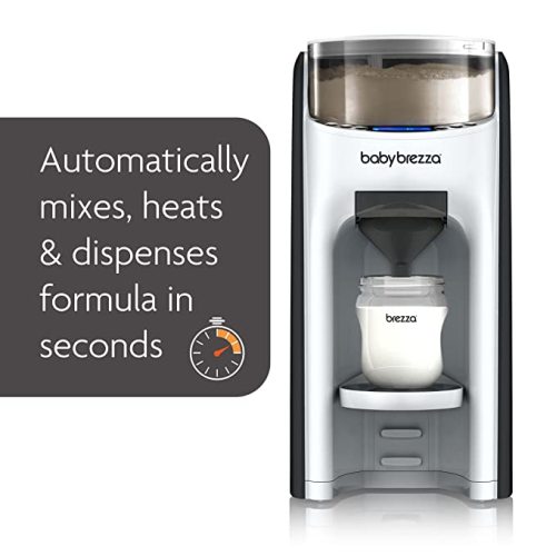 New and Improved Baby Brezza Formula Pro Advanced Formula Dispenser Machine - Automatically Mix a Warm Formula Bottle Instantly - Easily Make Bottle with Automatic Powder Blending - Advanced, White