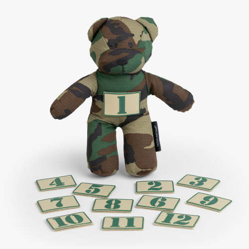 Tactical Teddy® | Woodlands Camouflage Teddy Bear | 12 Month Patch Set – Tactical Baby Gear