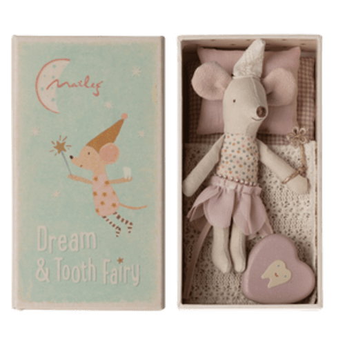 Tooth Fairy Mouse, Little Sister in Match Box - Maileg USA