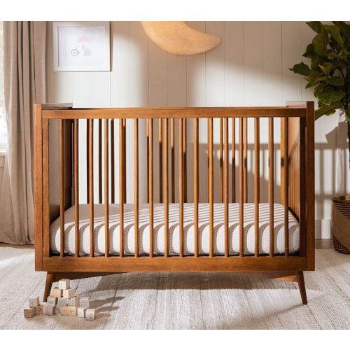 west elm x pbk Mid-Century Convertible Baby Crib | Pottery Barn Kids