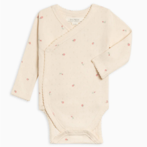 Rose Pointelle Kimono Bodysuit