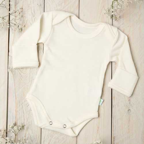 Merino wool long sleeve bodysuit