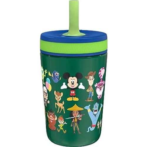 The First Years Disney/Pixar Cars Toddler Straw Cup - Spill Proof Flip Top  Toddler Sippy Cups - 18 Months and Up - 10 Oz Disney Pixar Cars 1 Count