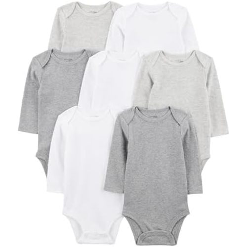 Simple Joys by Carter's Unisex Baby 7-pack Long Sleeve Bodysuit