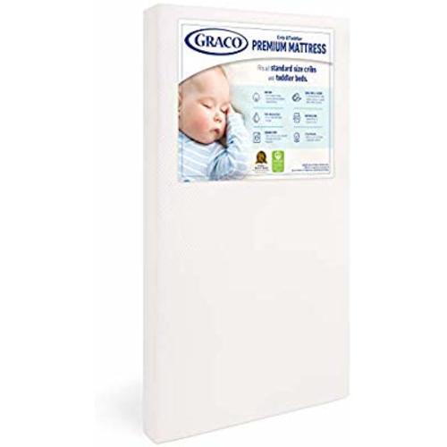 Graco Premium Foam Crib and Toddler Mattress - White