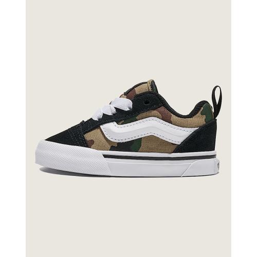 Toddler Knu Skool Camo Shoe in Black / Green | Vans