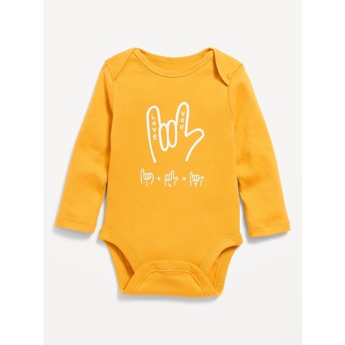Unisex Long-Sleeve Graphic Bodysuit for Baby